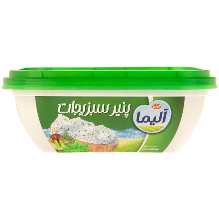 پنیر خامه ای پرچرب سبزیجات آلیما 250 گرم
